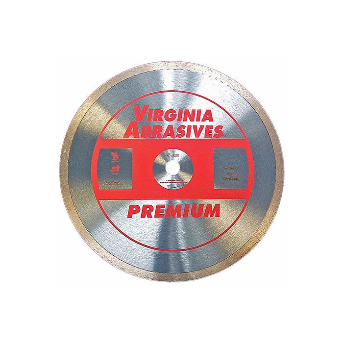 Virginia Abrasives Blade, 10-In. Premium, Continous Rim Wet Granite/Marble – 425-02992