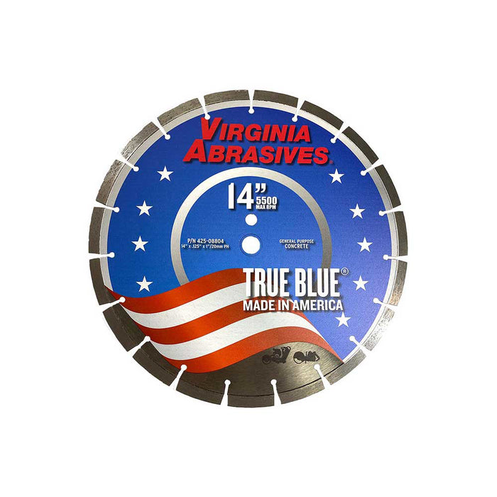 Virginia Abrasives Blade, 14-In. General Purpose Cured Concrete, 14 X .125 X 1-20mm – 425-08804