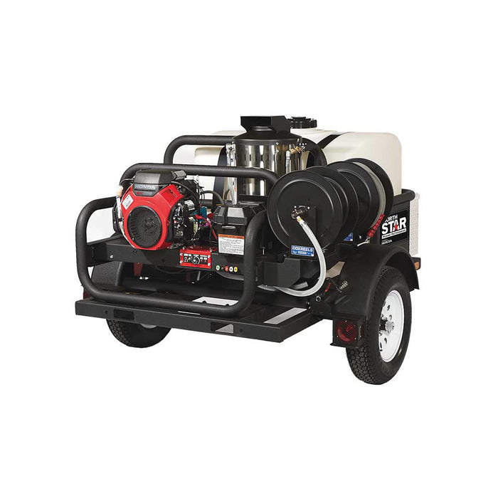 NorthStar Hot Pressure Washer, Trailer Mounted, 4,000 PSI, 4.0 GPM, Honda GX630 – 157595