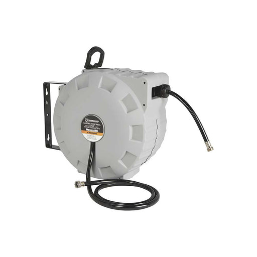 Strongway Retractable Garden Hose Reel, With 5/8 In. Dia x 80 Ft. Hose, Wall Mount – 61098