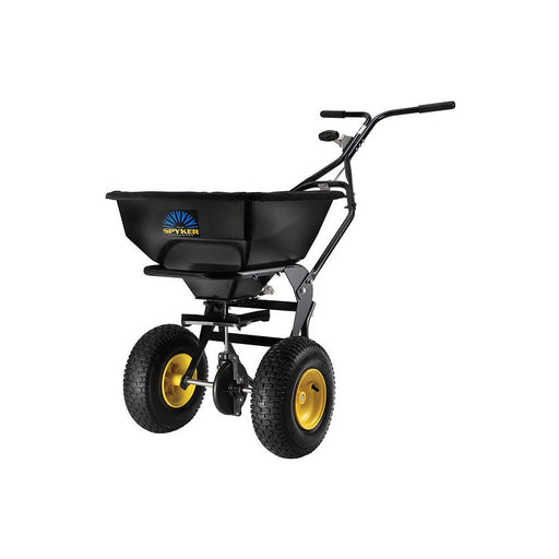 Spyker Commercial Push Spreader, Powder Coated, 13-In. Wheel, 50-Lb. Capacity – SPY50L-1P