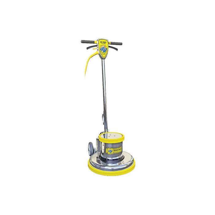 Mercury Floor Machine, 17-In. LOBOY, 1.5 HP, 175 RPM, Yellow with 1705-T Pad Driver – L-17E
