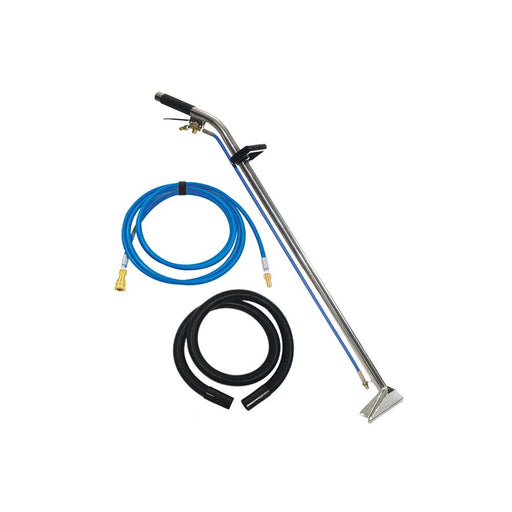 Sandia Jet Wand, 12-In. Stainless Steel Single Bend, 15 Ft. Vaccum and Solution Hoses, Fits 86-2100 – 80-8009-A