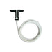 Diamond Performance Small diamondgrip, 40-In. 2.8mm Cord, Silver and Black, Case of 8 – DGS2840SB8