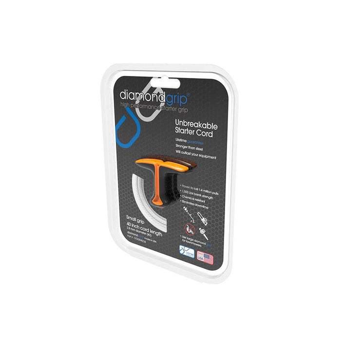 Diamond Performance Small diamondgrip, 40-In. 2.8mm Cord, Orange and Black, Case of 8 – DGS2840OB8