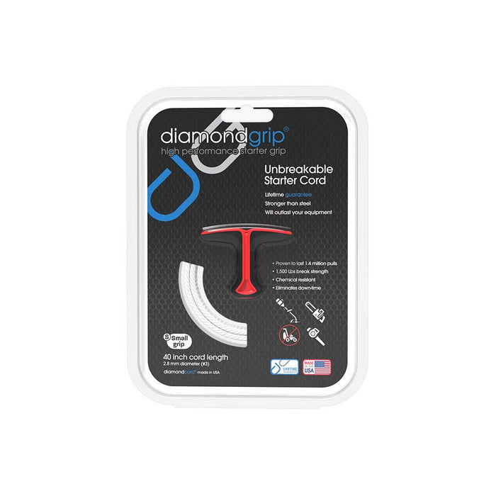 Diamond Performance Small diamondgrip, 40-In. 2.8mm Cord, Red and Black, Case of 8 – DGS2840RB8