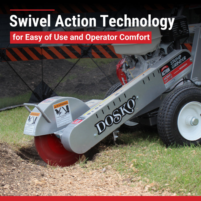 Dosko Swivel Stump Grinder, 13 HP Walk-Behind, Honda GX390 – 337S-13HC