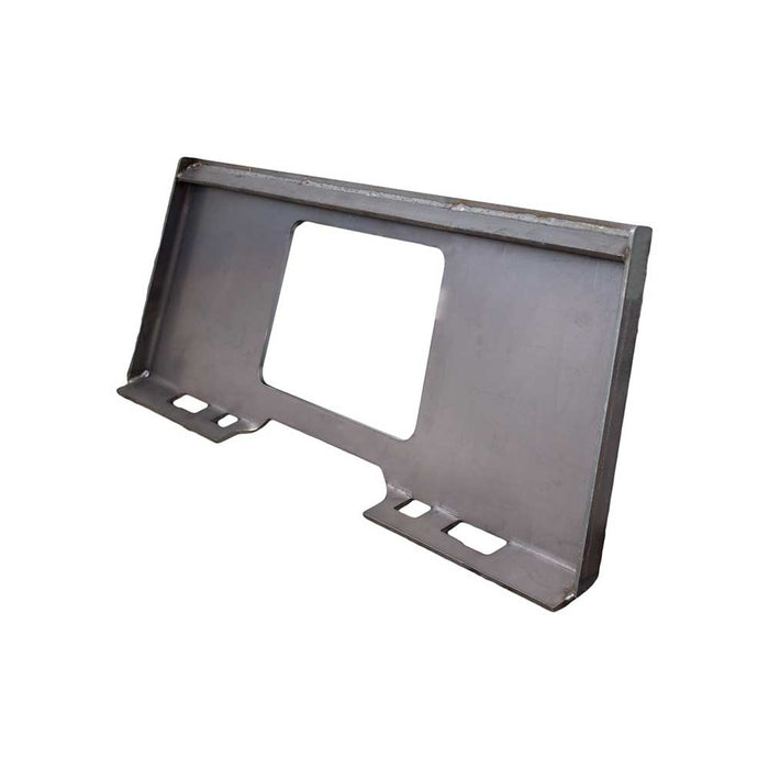 K&M Mfg Universal Quick-Attach Plate for Skid Steer Loaders, With Cutout – 1050
