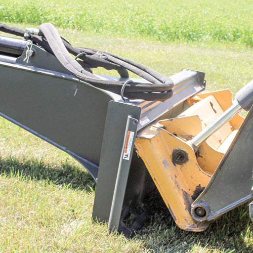 GREYWOLF Backhoe Attachment for Skid Steer Loaders, Gray/Red Powder Coat – 1065