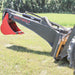 GREYWOLF Backhoe Attachment for Skid Steer Loaders, Gray/Red Powder Coat – 1065