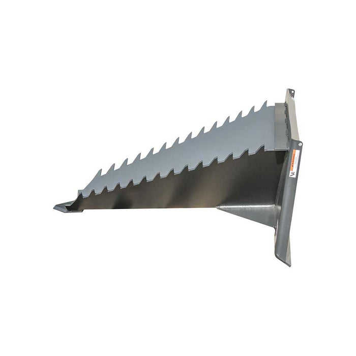 GREYWOLF Stump Bucket Attachment for Skid Steer Loaders, Gray Powder Coat – 1062