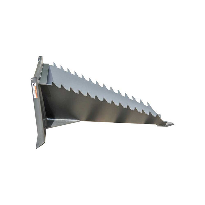 GREYWOLF Stump Bucket Attachment for Skid Steer Loaders, Gray Powder Coat – 1062