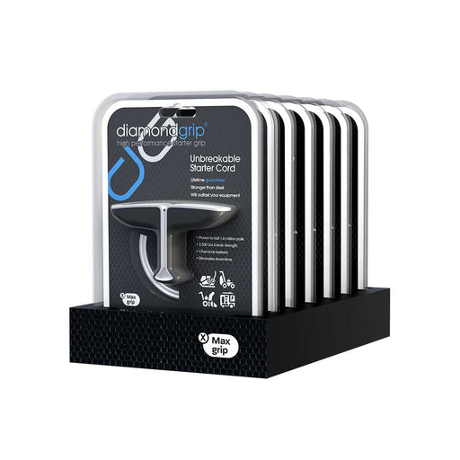 Diamond Performance Max diamondgrip, 92-In. 3.6mm Cord, Silver and Black, Case of 7 – DGM3692SB7