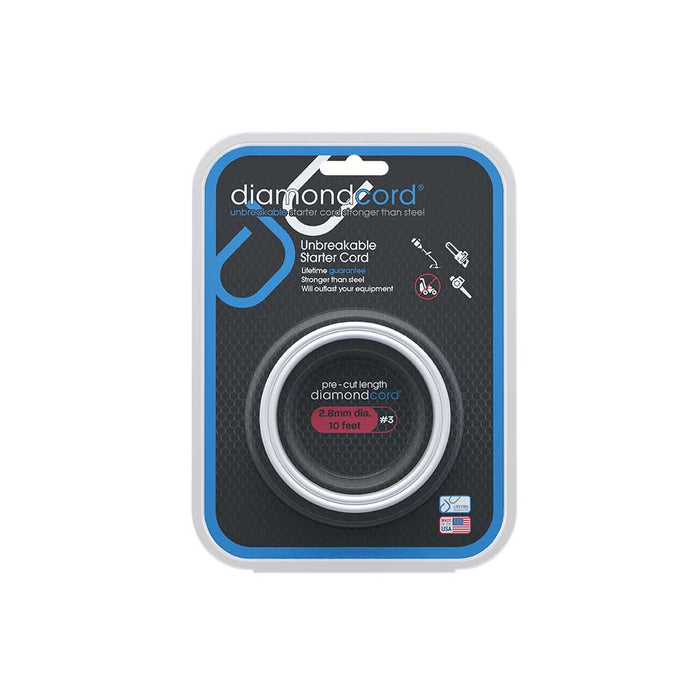 Diamondcord Pre-Cut Length, 2.8mm x 10-Ft., Case of 10 – DC28010PK10