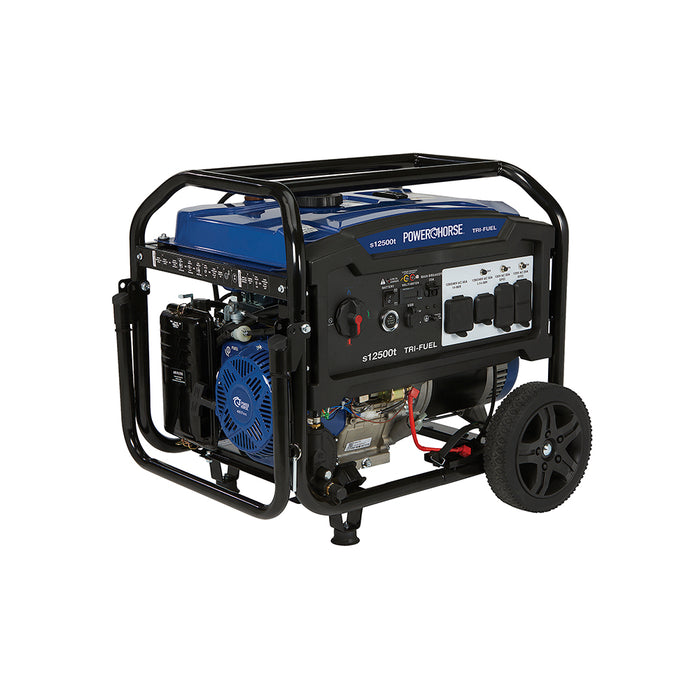 Powerhorse Generator, 12,500 Starting Watt, Tri Fuel, Electric Start – 6075695