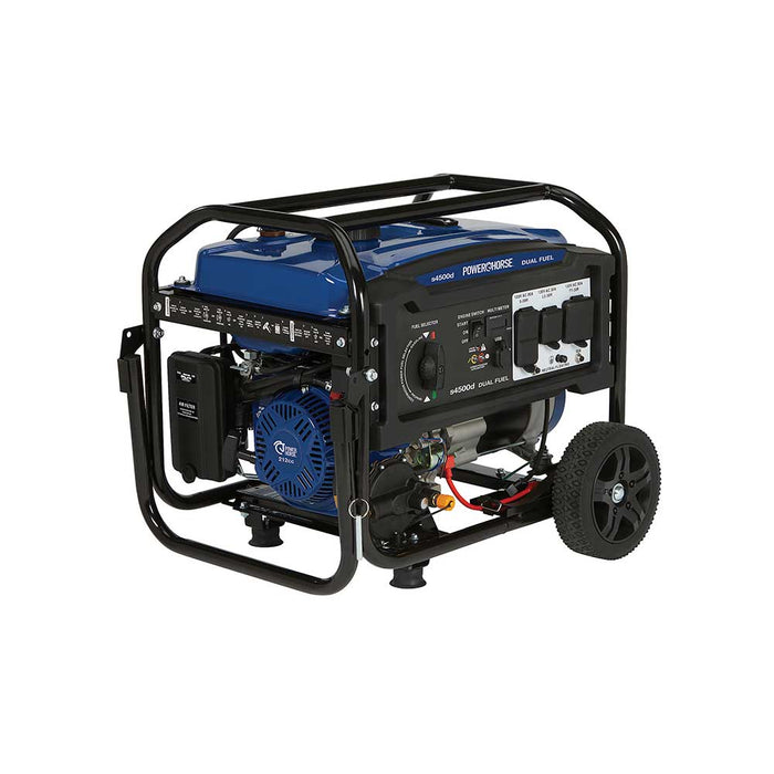 Powerhorse Generator, 4500 Starting Watt, Dual Fuel, Recoil Start – 6075716