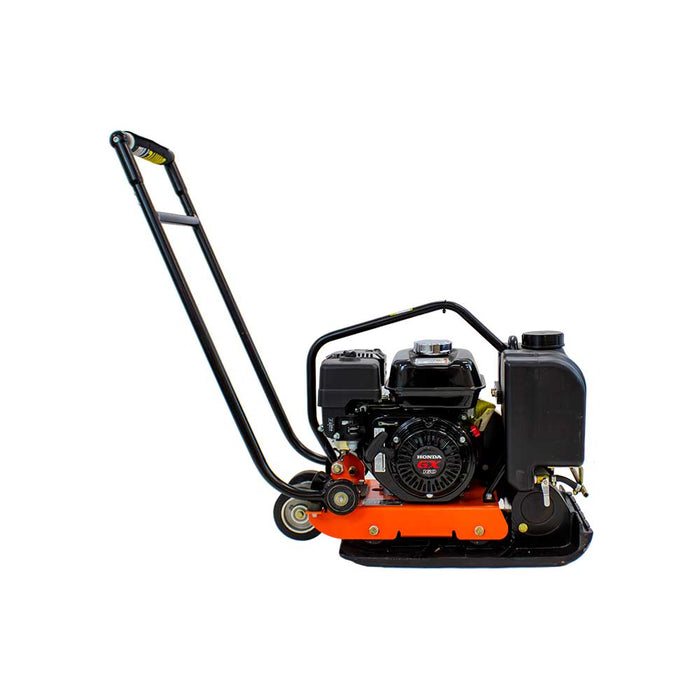 BravePro Forward Plate Compactor, 14 In., Rubber Mat, Tank, and Wheel Kit, Honda GX160 – BRPFP125H