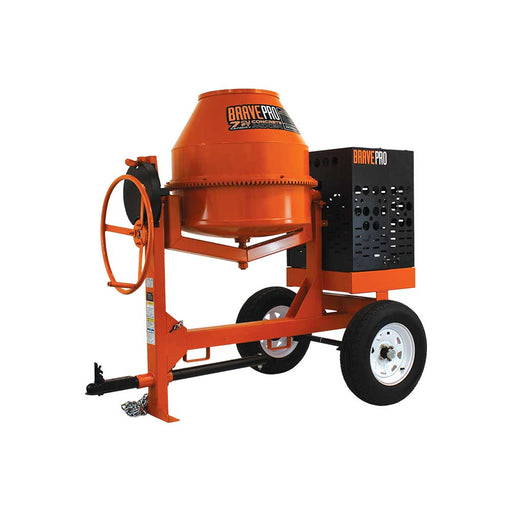 BravePro Concrete Mixer, 7 Cu. Ft. Steel Drum, Honda GX270 – BRPCM107H