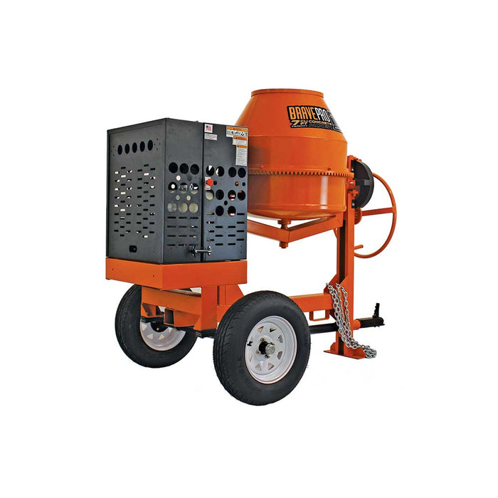 BravePro Concrete Mixer, 7 Cu. Ft. Steel Drum, Honda GX270 – BRPCM107H