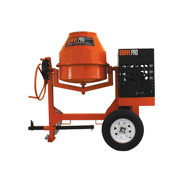BravePro Concrete Mixer, 7 Cu. Ft. Steel Drum, Honda GX270 – BRPCM107H