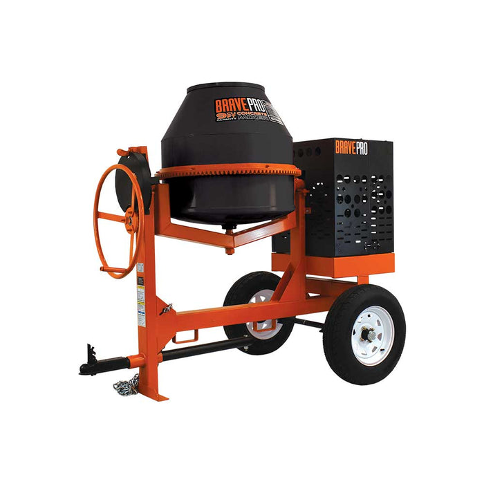 BravePro Concrete Mixer, 9 Cu. Ft. Poly Drum, Honda GX270 – BRPCM209H