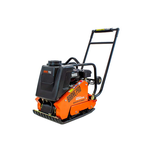 BravePro Forward Plate Compactor, 16 In., Rubber Mat, Tank, and Wheel Kit, Honda GX160 – BRPFP135H