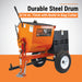 BravePro Mortar Mixer, 6 Cu. Ft. Steel Drum, Honda GX240 – BRPMM106H