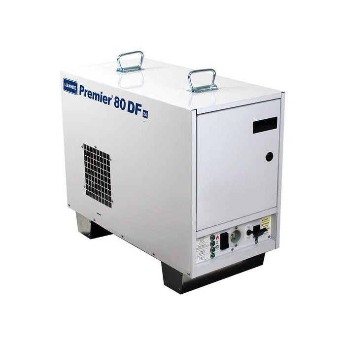 L.B. White Premier 80 DF 2.0, 80,000 BTU/Hr, LP/NG, w/Thermostat, Hose, & Reg.