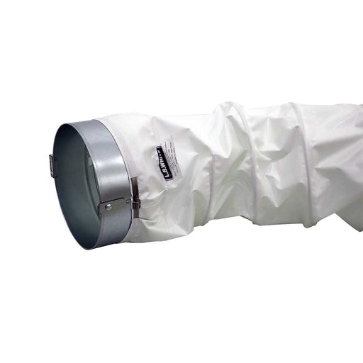 L.B. White 500-26347, Duct, 12-In. x 12-Ft., White, w/Duct Adapter, For All Premier 80/170 Heaters