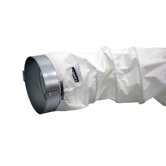 L.B. White 500-26347, Duct, 12-In. x 12-Ft., White, w/Duct Adapter, For All Premier 80/170 Heaters