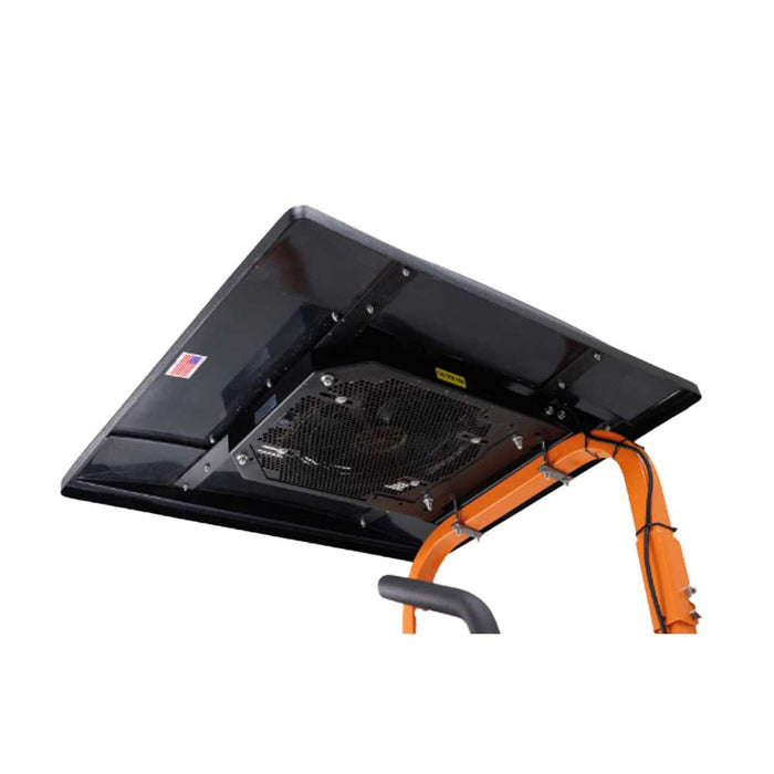 CoolTops Mower Canopy, Fan Powered, Black, 36-In. x 41-In., Std ROPS – C3641B