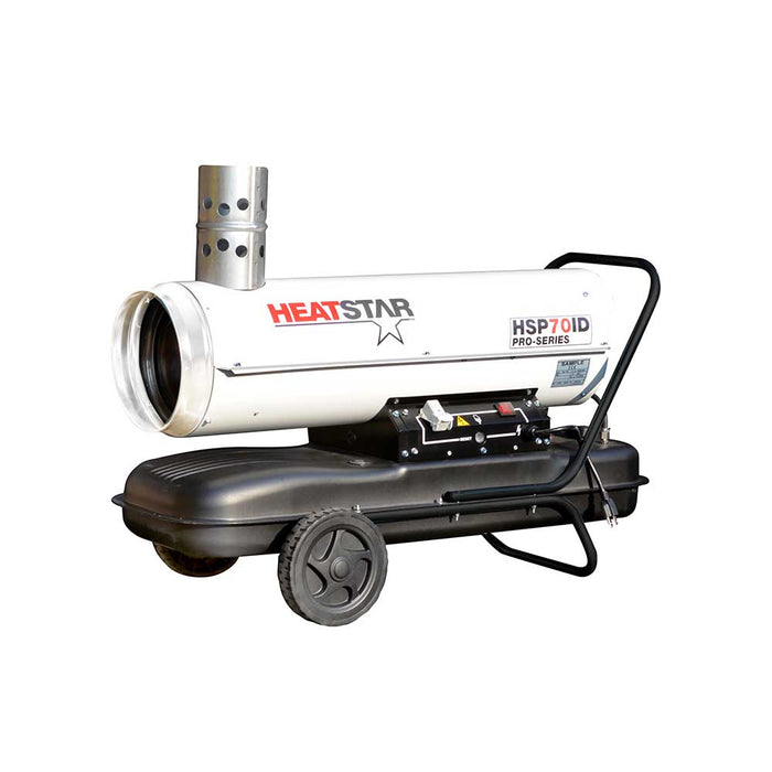 HeatStar Indirect Fired Heater, HSP70ID, 70K BTU/hr, Kerosene/Diesel/Oil/Jet Fuel – F105105