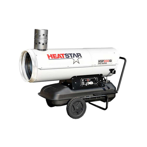 HeatStar Indirect Fired Heater, HSP200ID, 180K BTU/hr, Kerosene/Diesel/Oil/Jet Fuel – F105115