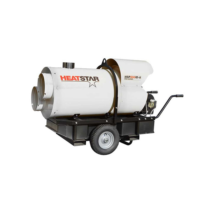 HeatStar Indirect Fired Heater, HSP500ID-A, 400K/500K BTU/hr, Kerosene/Diesel/Oil/Jet Fuel – F105125