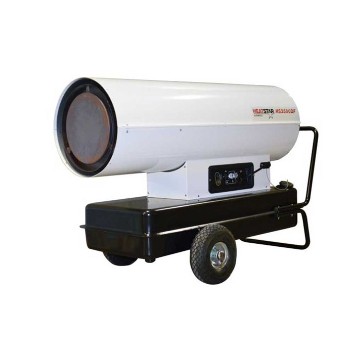 HeatStar Direct Fired Heater, HS3500DF, 360K BTU/hr, Kerosene/Diesel/Oil/Jet Fuel – F151089