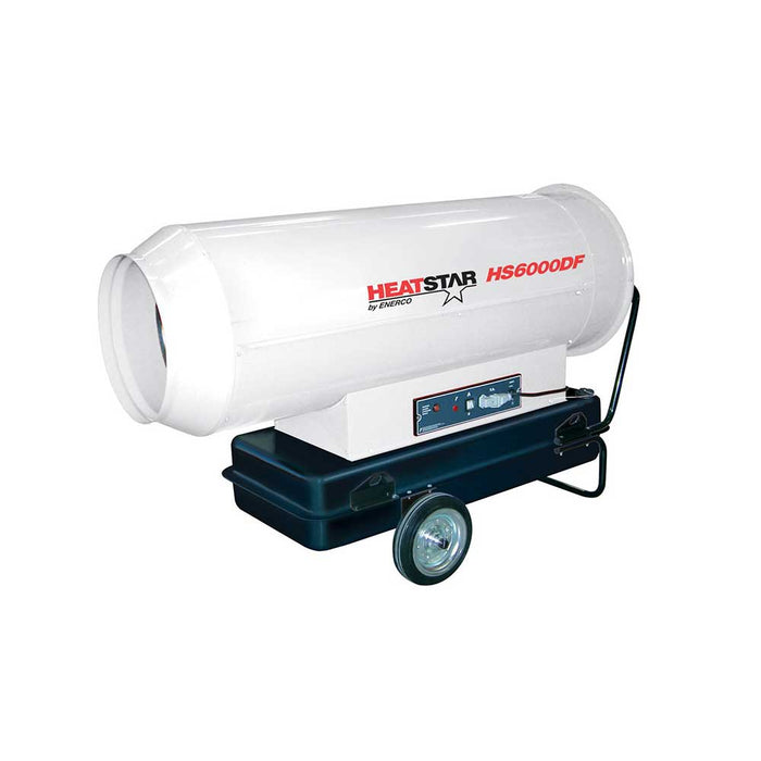 HeatStar Direct Fired Heater, HS6000DF, 600K BTU/hr, Kerosene/Diesel/Oil/Jet Fuel – F151100