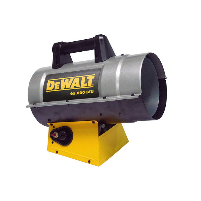 DEWALT Forced Air Heater, DXH65FAV, 35K/65K BTU/hr, Propane – F340710
