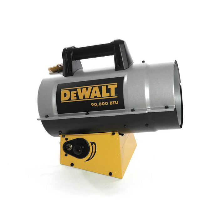 DEWALT Forced Air Heater, DXH90FAV, 50K/90K BTU/hr, Propane – F340715