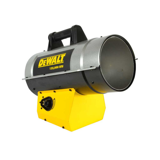 DEWALT Forced Air Heater, DXH125FAV, 85K/125K BTU/hr, Propane – F340720