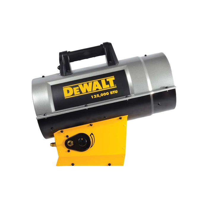 DEWALT Forced Air Heater, DXH125FAV, 85K/125K BTU/hr, Propane – F340720
