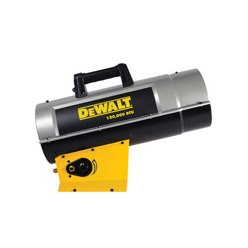 DEWALT Forced Air Heater, DXH150FAV, 110K/150K BTU/hr, Propane – F340725