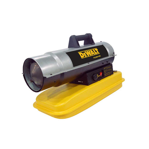 DEWALT Forced Air Heater, DXH75KT, 75K BTU/hr, Kerosene/Diesel – F340675