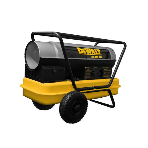 DEWALT Forced Air Heater, DXH135HD, 135K BTU/hr, Kerosene/Diesel – F340690