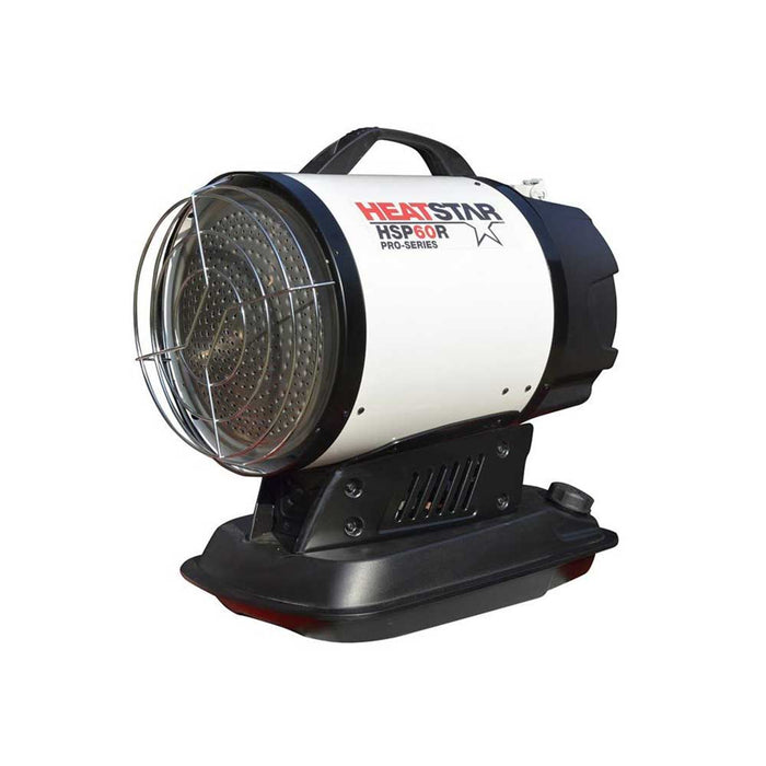 HeatStar Portable Radiant Heater, HSP60R Pro Series, 58K BTU/hr, Kerosene/Diesel/Oil – F105155