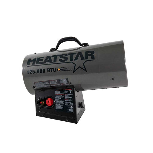 HeatStar Portable Forced Air Heater, HS125QFAV, 125K BTU/hr, Propane – F105508