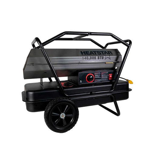 HeatStar Portable Forced Air Heater, HS140KT, 140K BTU/Hr, Kerosene/Diesel/Oil/Jet Fuel – F105502