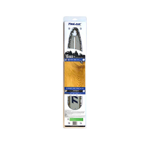 TriLink 16 In. Bar and Chain Combo, 56 DL, 3/8 In. LP, .050 In., Semi-Chisel Reduced Kickback – BM1501656-1041TL2