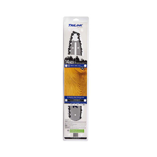 TriLink 14 In. Bar and Chain Combo, 52 DL, 3/8 In. LP, .050 In., Semi-Chisel Reduced Kickback – BM1501452-1041TL2