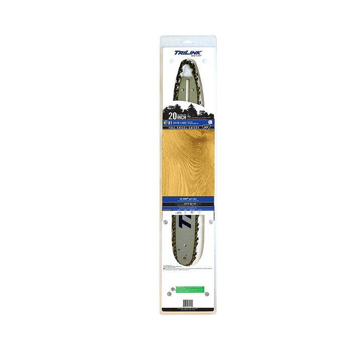 TriLink 20 In. Bar and Chain Combo, 81 DL, .325 In., .063 In., Chisel Reduced Kickback – BR7632081-4025TL2