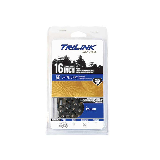 TriLink Saw Chain, 16 In., 55 DL, 3/8 In. LP, .043 In., Semi-Chisel Reduced Kickback – CL14355TL2